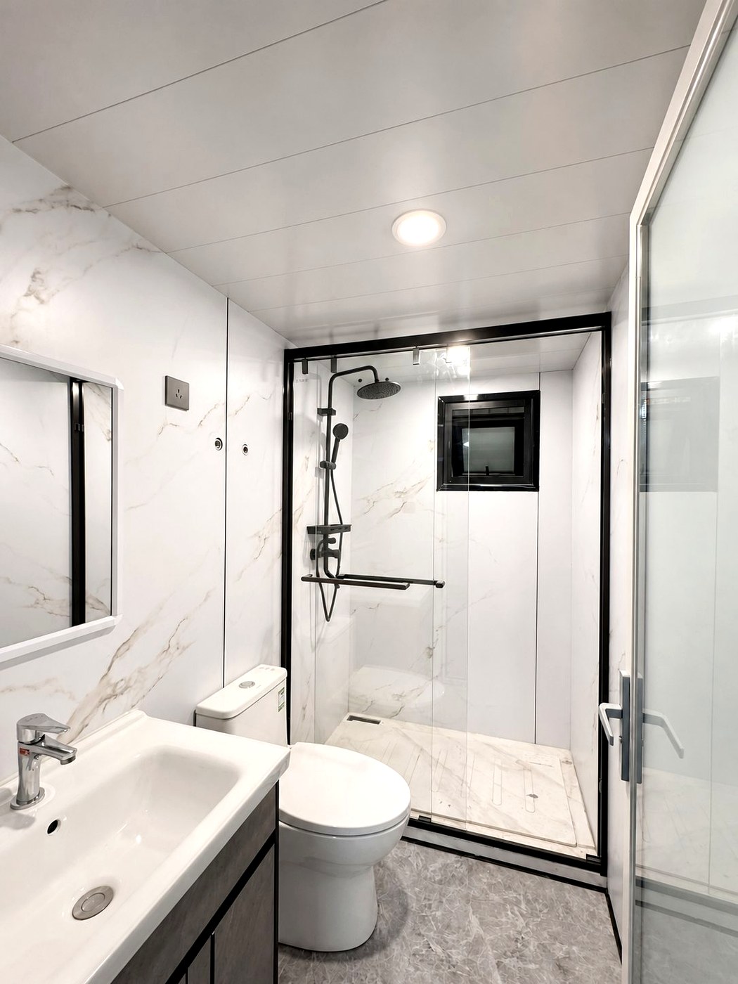 Finished residential bathroom