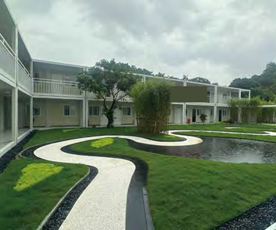 Water Plant Project Department Built Around a Landscaped Courtyard